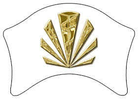 DABAN-602-GD-WT Gold Sunburst White